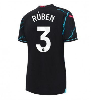 Maillot de foot Manchester City Ruben Dias #3 Troisième Femmes 2023-24 Manches Courte